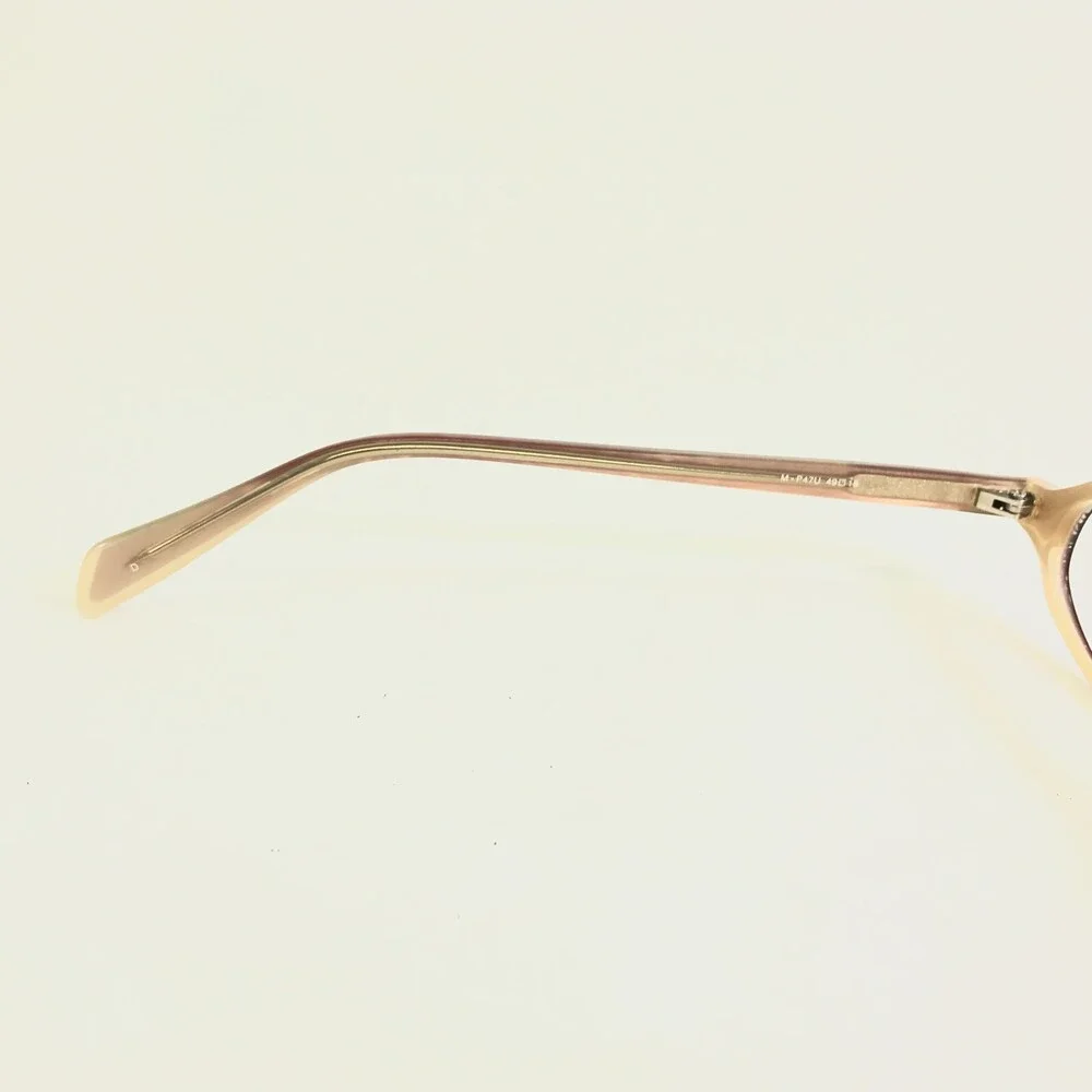 Miyazawa Eyeglasses Frames M-P47U Red Yellow Rectangular Full Rim 49-18-135